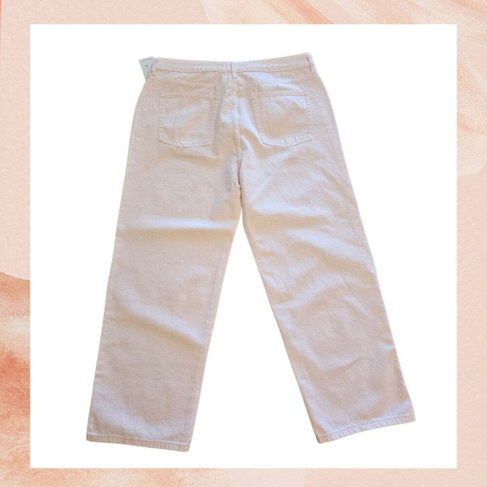 Shoedazzle Light Pink High-Rise Straight Leg Cropped Jeans - Picture 4 of 5